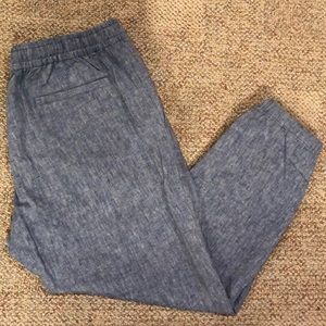 Men’s J. Crew chambray joggers- size XL